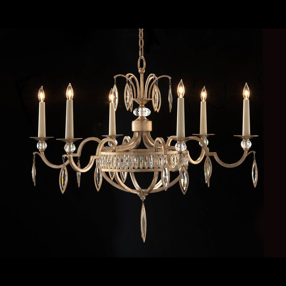 Chandeliers Marquise Crystal Six-Light Chandelier - Clear