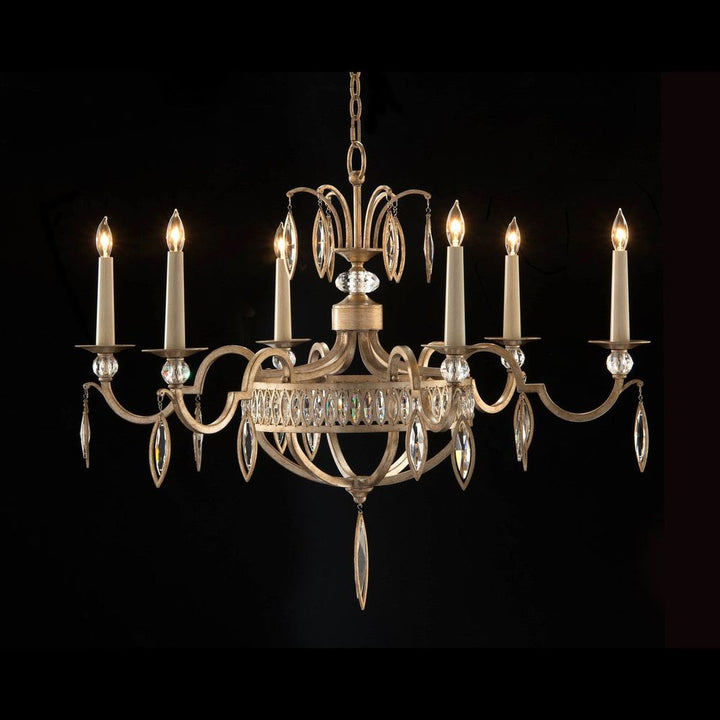 Chandeliers Marquise Crystal Six-Light Chandelier - Clear