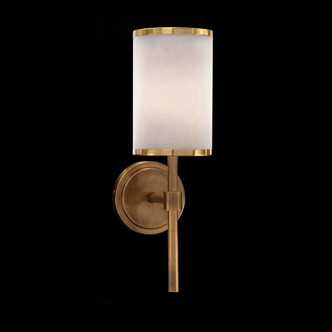 Vesper-Banded One-Light Wall Sconce - Brown - Iron