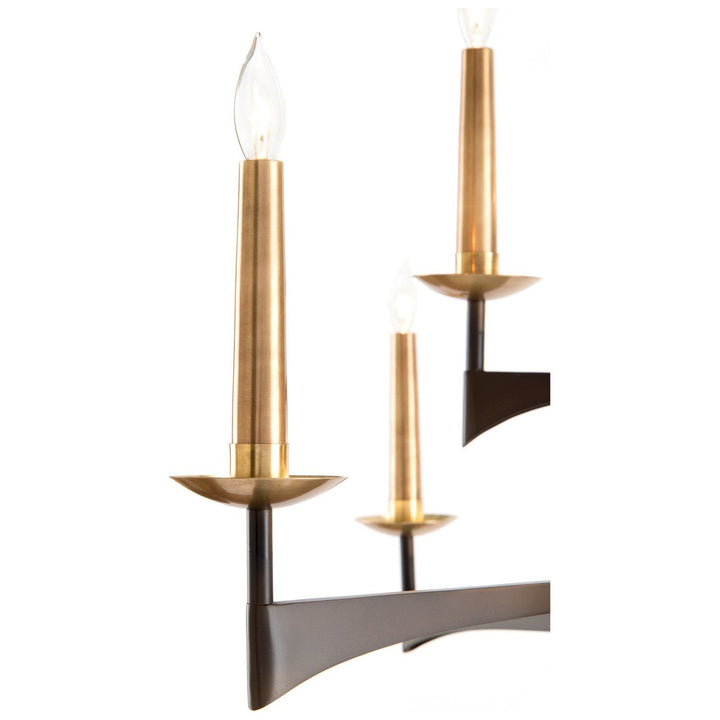 Astoria Sixteen-Light Chandelier - Black - Brass