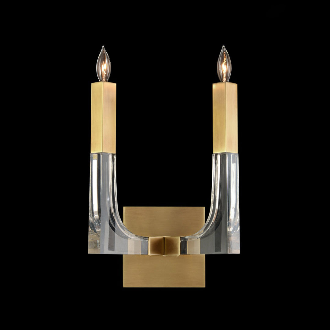 Huxley And Brass Two-Light Wall Sconce - Gold - Iron