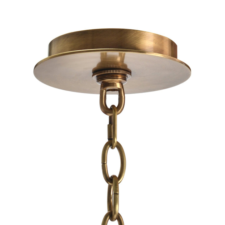 Calder And Brass Six-Light Chandelier - Gold - Iron