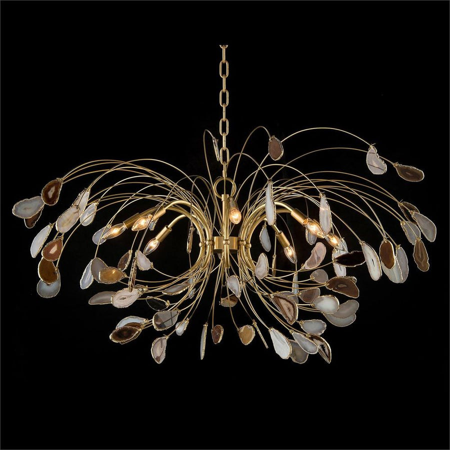 Chandeliers Zephyr And Brass Eight-Light Chandelier - Brass - Iron