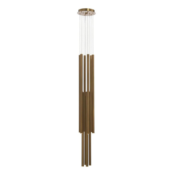 Chandeliers Hans Eleven-Droplight Brass Chandelier