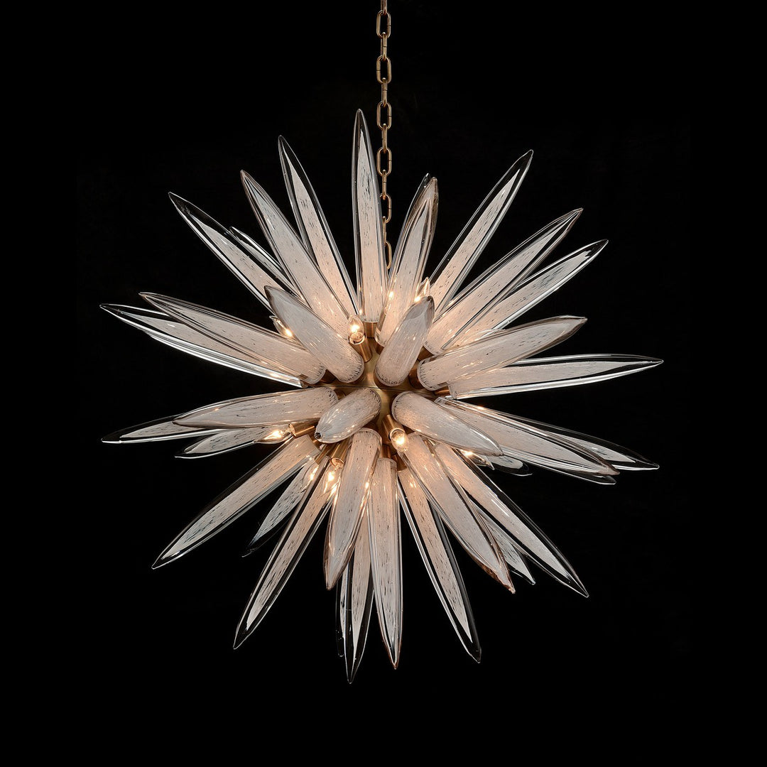 Verano Glass Sphere Sixteen-Light Pendant - Bronze - Iron