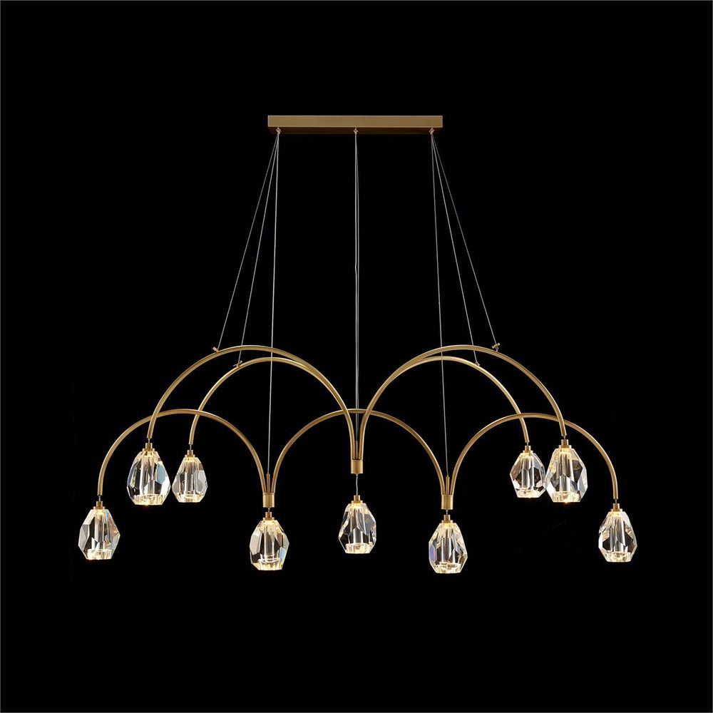Chandeliers Polaris Cut Crystal Nine-Light Chandelier - Clear