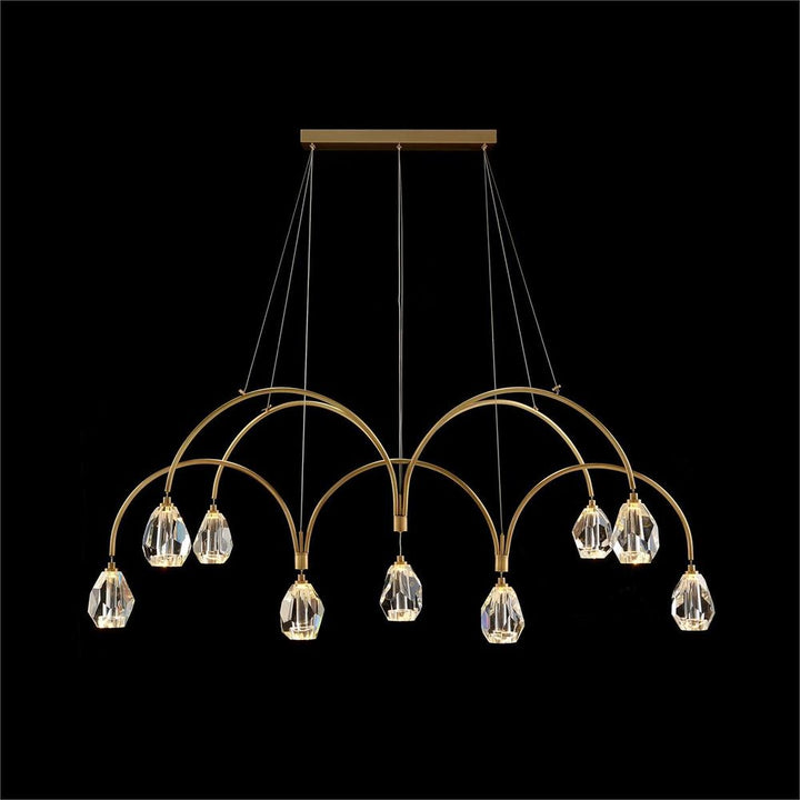 Chandeliers Polaris Cut Crystal Nine-Light Chandelier - Clear