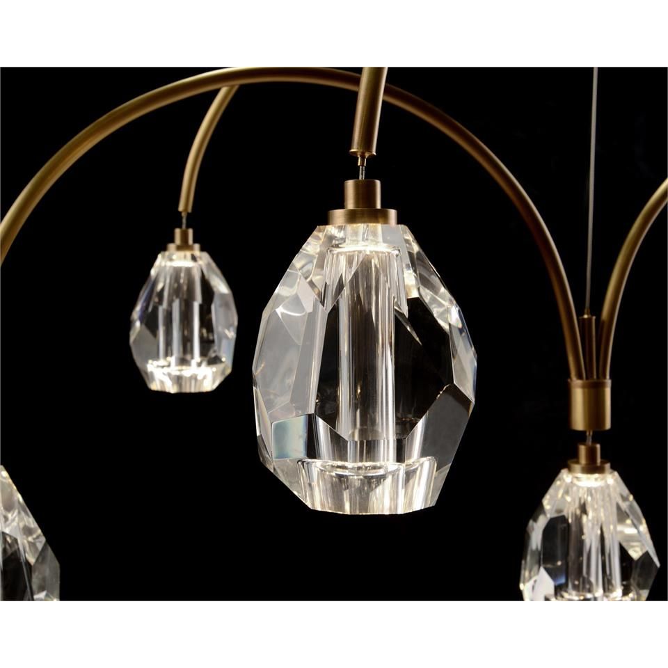 Chandeliers Polaris Cut Crystal Nine-Light Chandelier - Clear