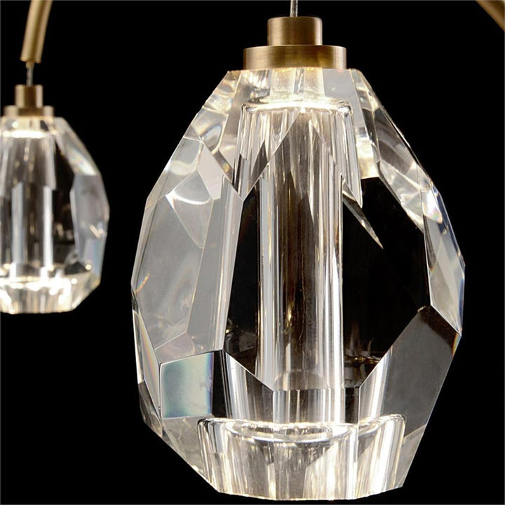 Polaris Cut Crystal Nine-Light Chandelier - Clear