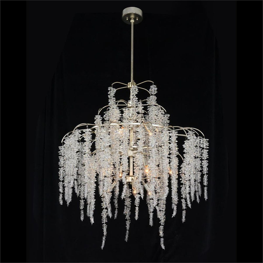 Chandeliers Cascading Crystal Twelve-Light Chandelier - Gold