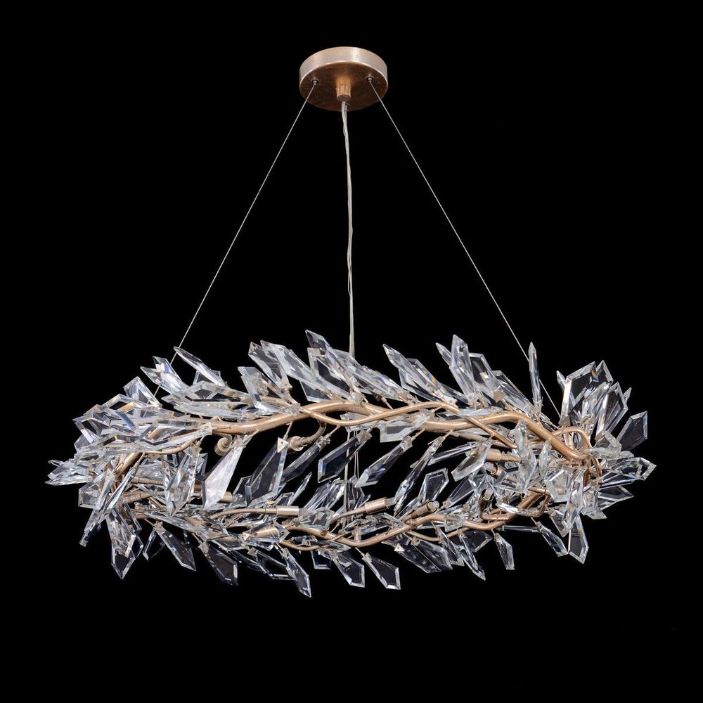 Chandeliers Kōtta Twelve-Light Cut-Crystal Chandelier - Silver