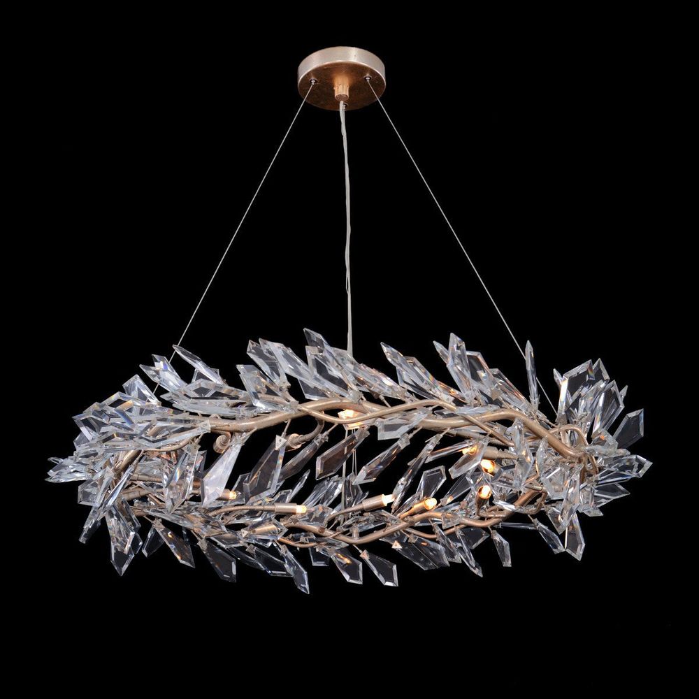 Chandeliers Kōtta Twelve-Light Cut-Crystal Chandelier - Silver