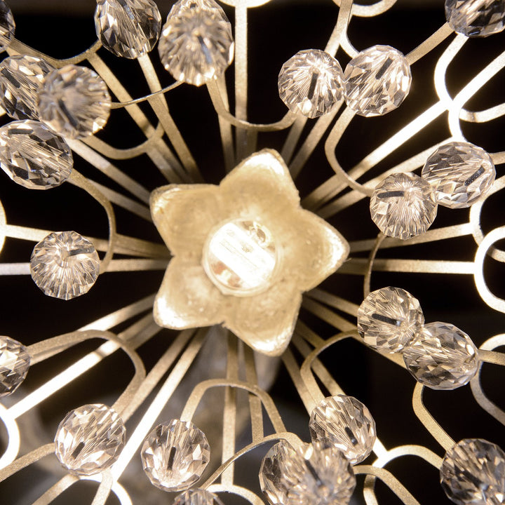 Luxurious Flower Sixteen-Light Flush Mount - Silver