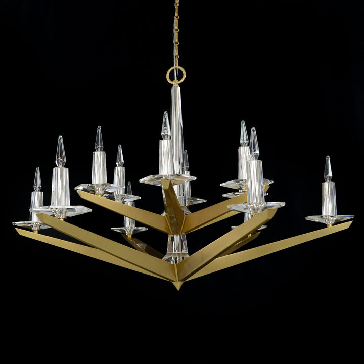 Kellen Twelve-Light Chandelier - Silver - Iron