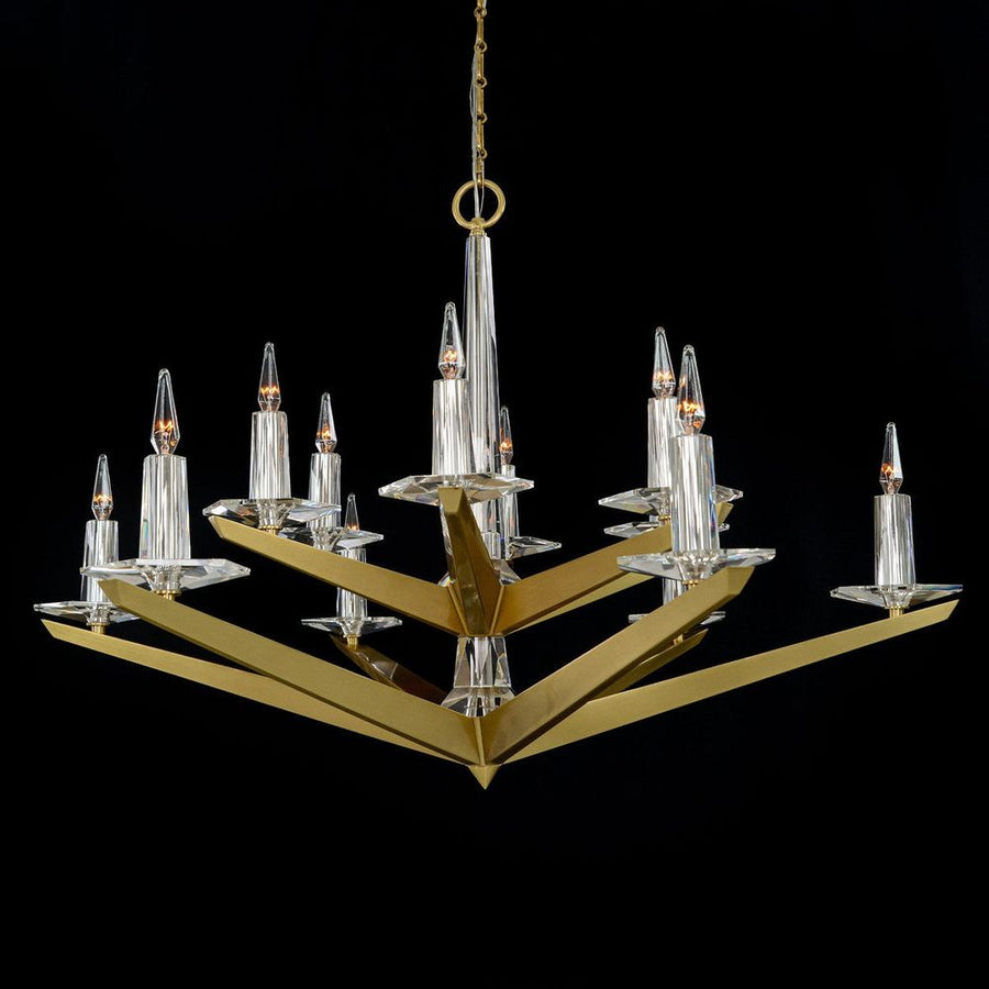 Chandeliers Antares Twelve-Light Chandelier - Silver, Brass