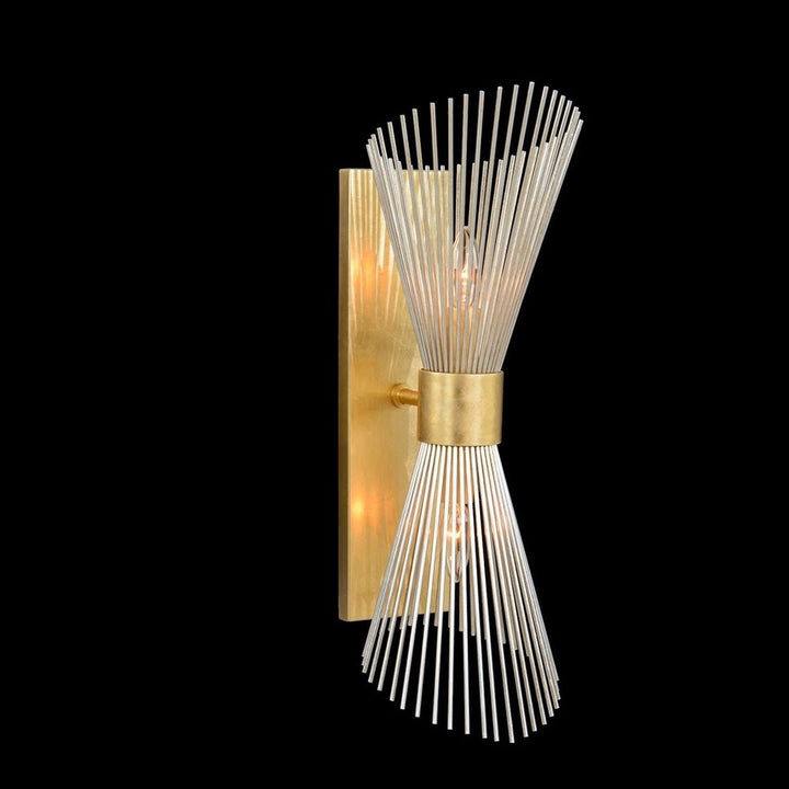 Wall Lighting Bonheur Two-Light Wall Sconce - Silver