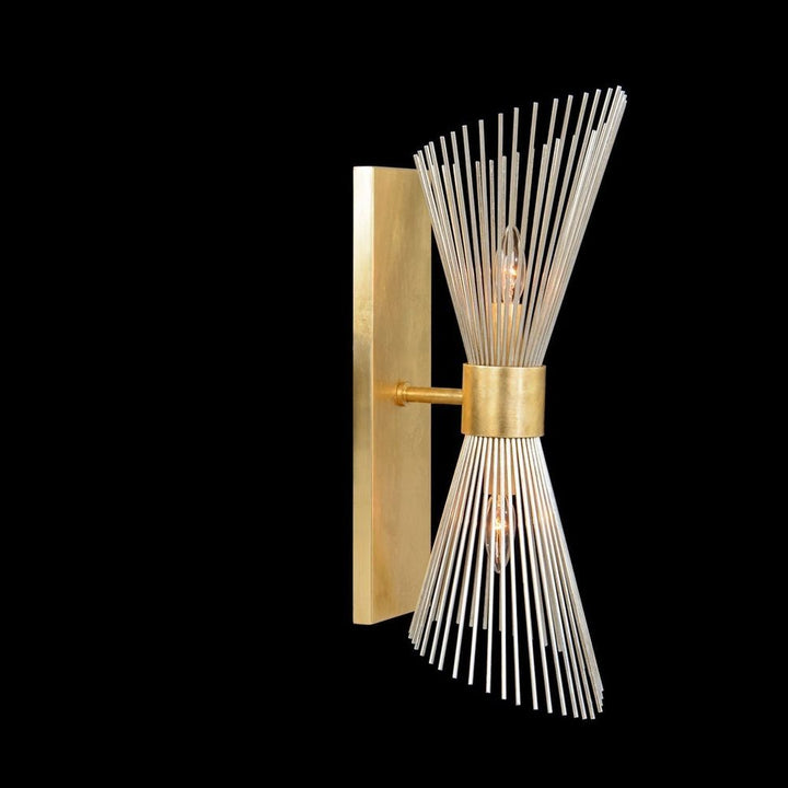 Wall Lighting Bonheur Two-Light Wall Sconce - Silver