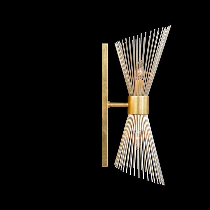 Wall Lighting Bonheur Two-Light Wall Sconce - Silver