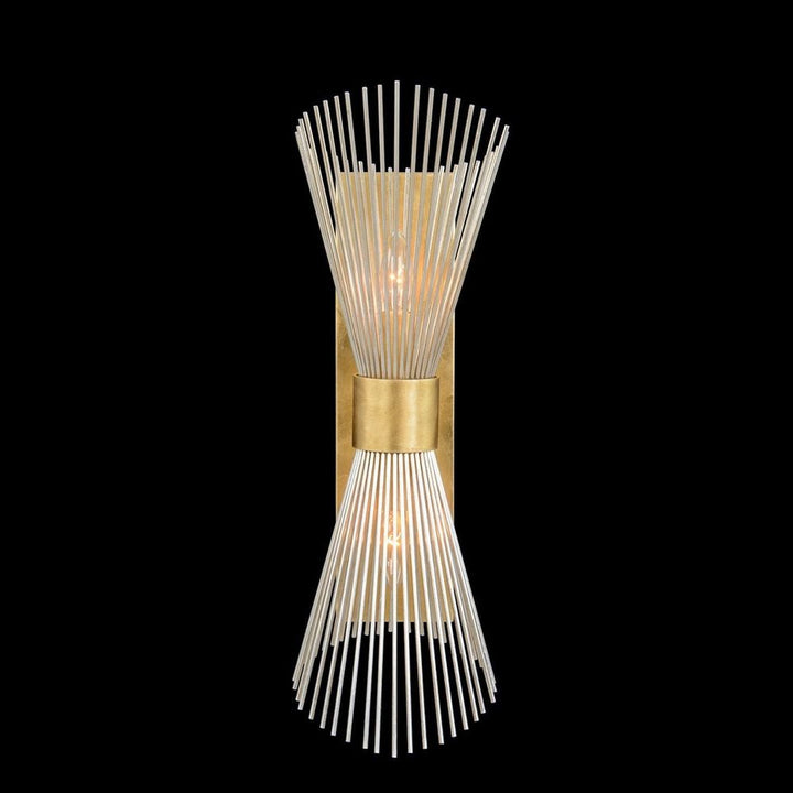 Wall Lighting Bonheur Two-Light Wall Sconce - Silver