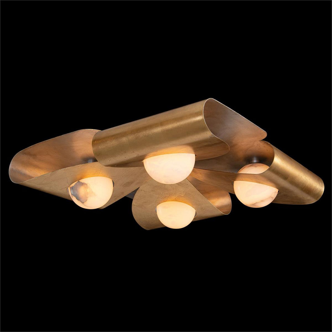 Dobrar Four-Light Flush Mount And Wall Light