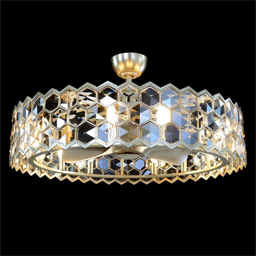  Array Chandelier With Fan, Large