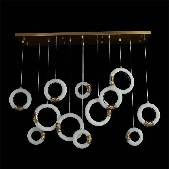 Bengala Twelve-Light Horizontal Pendant Chandelier