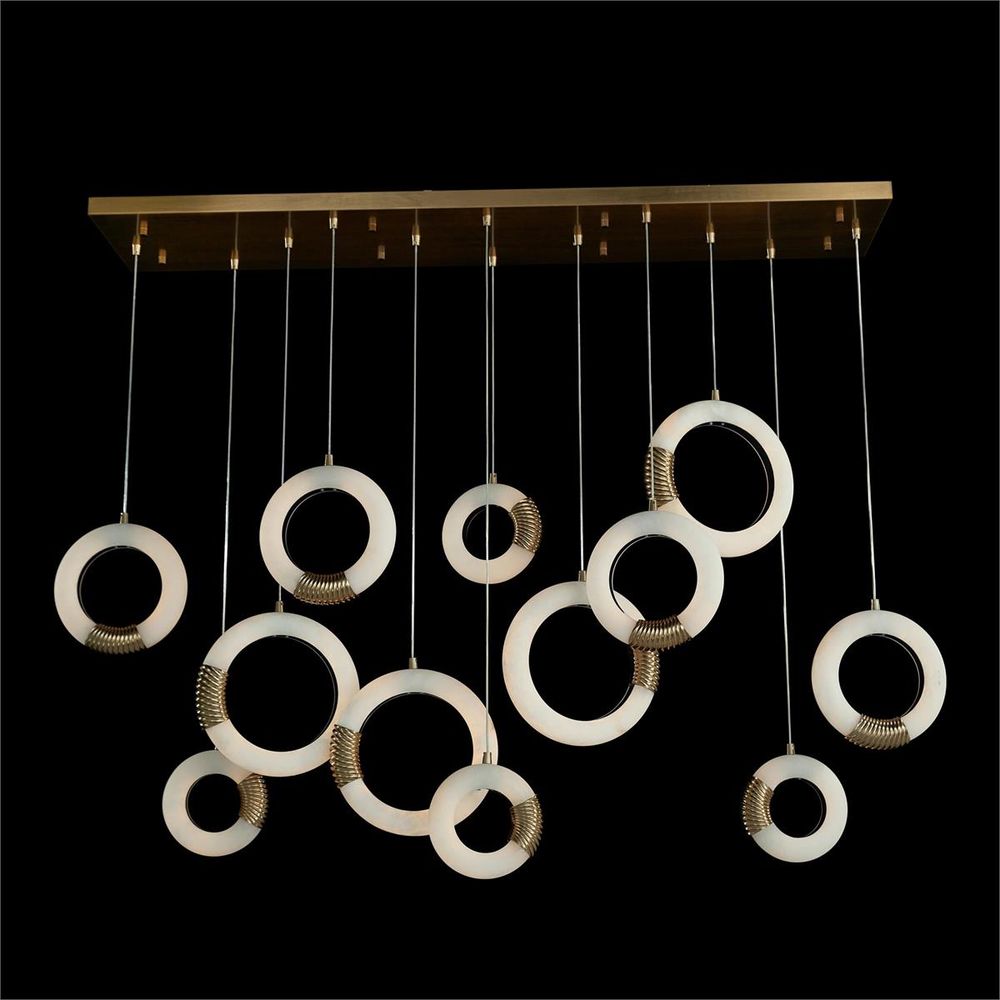 Chandeliers Bangela Twelve-Light Horizontal Pendant Chandelier