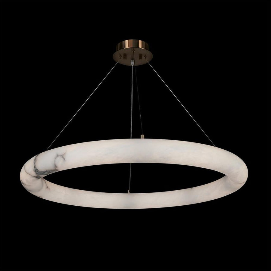  Alabaster Halo Pendant, Large