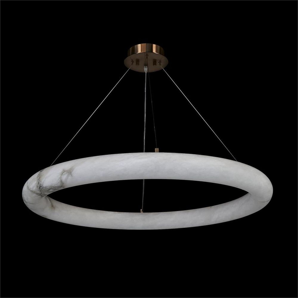  Alabaster Halo Pendant, Large