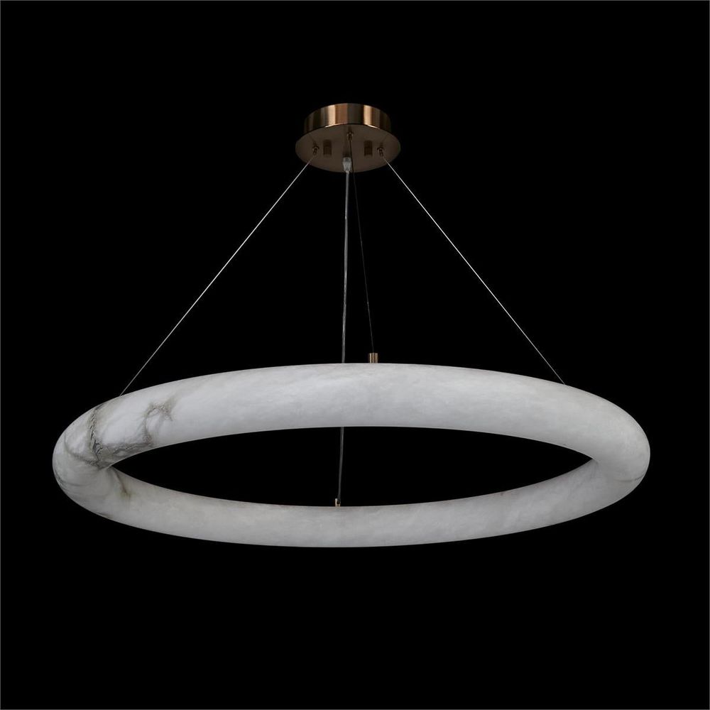  Alabaster Halo Pendant, Large