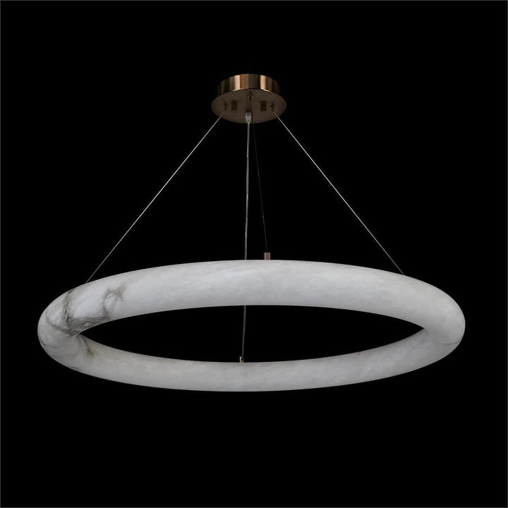  Alabaster Halo Pendant, Large