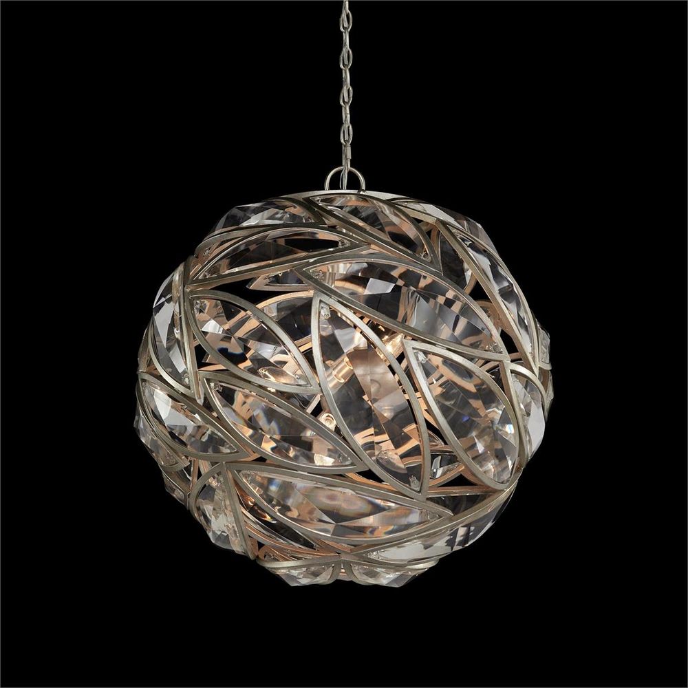  Petaline Sphere Six-Light Chandelier