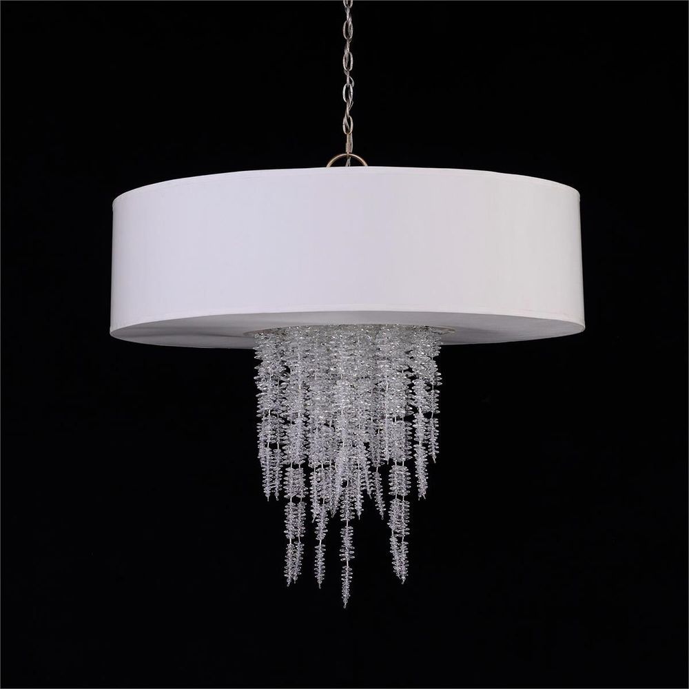  Cascading Crystal Eleven-Light Chandelier