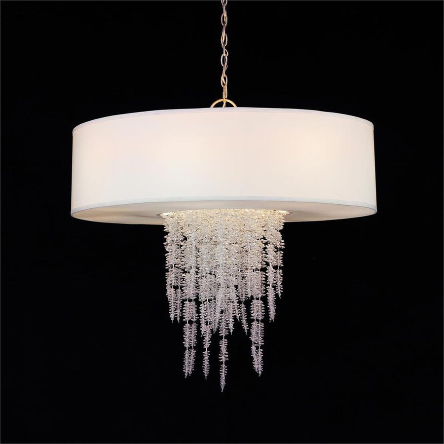  Cascading Crystal Eleven-Light Chandelier