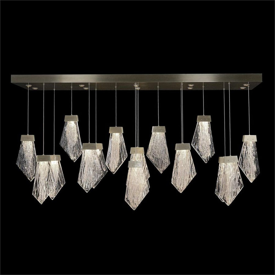  Lux Twenty-Seven-Light Horizontal Chandelier, Nickel