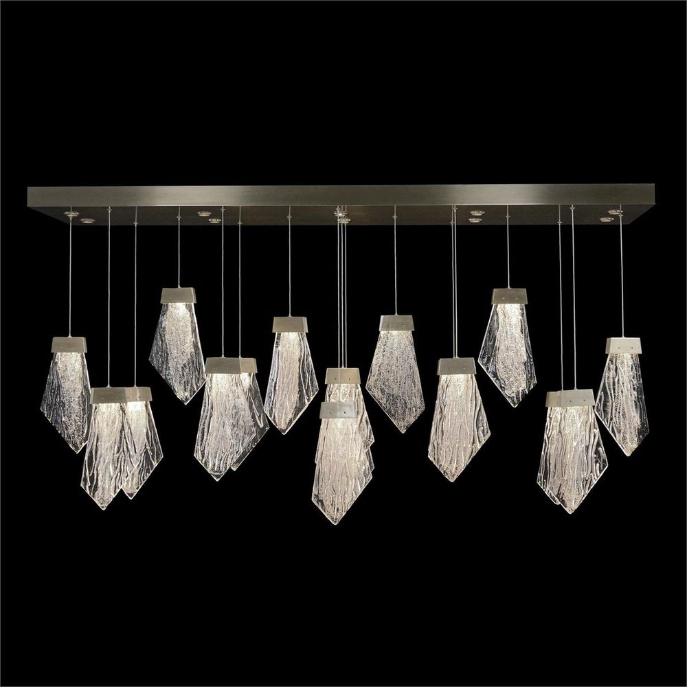  Lux Twenty-Seven-Light Horizontal Chandelier, Nickel