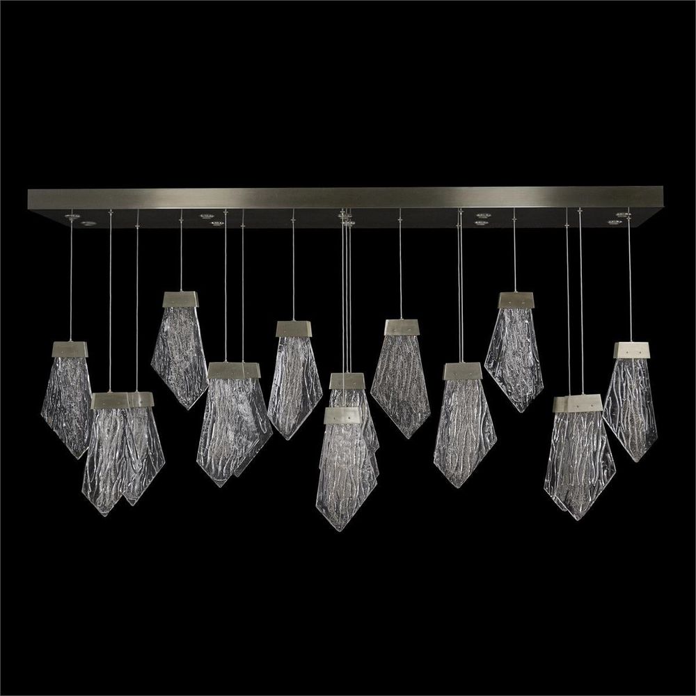  Lux Twenty-Seven-Light Horizontal Chandelier, Nickel