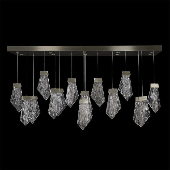 Lux Twenty-Seven-Light Horizontal Chandelier, Nickel