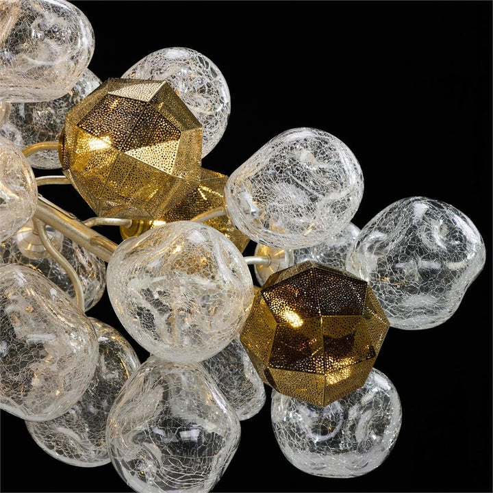 Gilded Sphere Chandelier