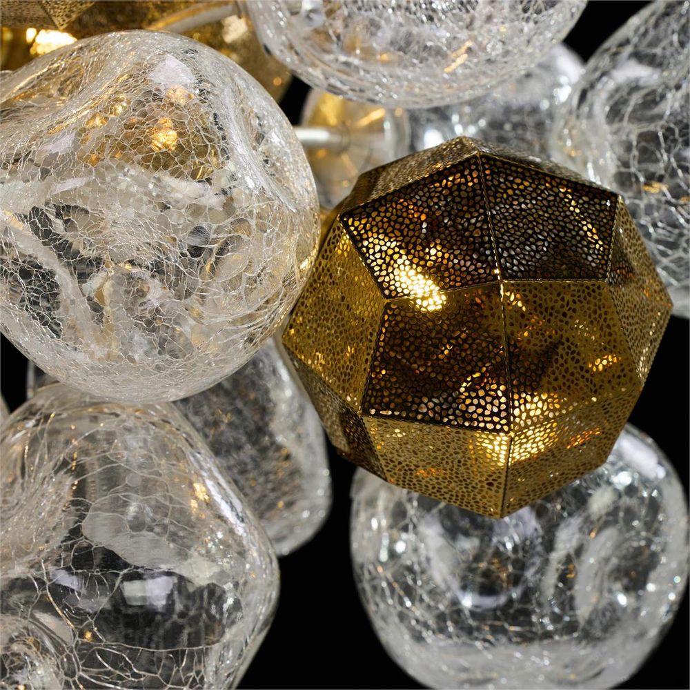 Gilded Sphere Chandelier