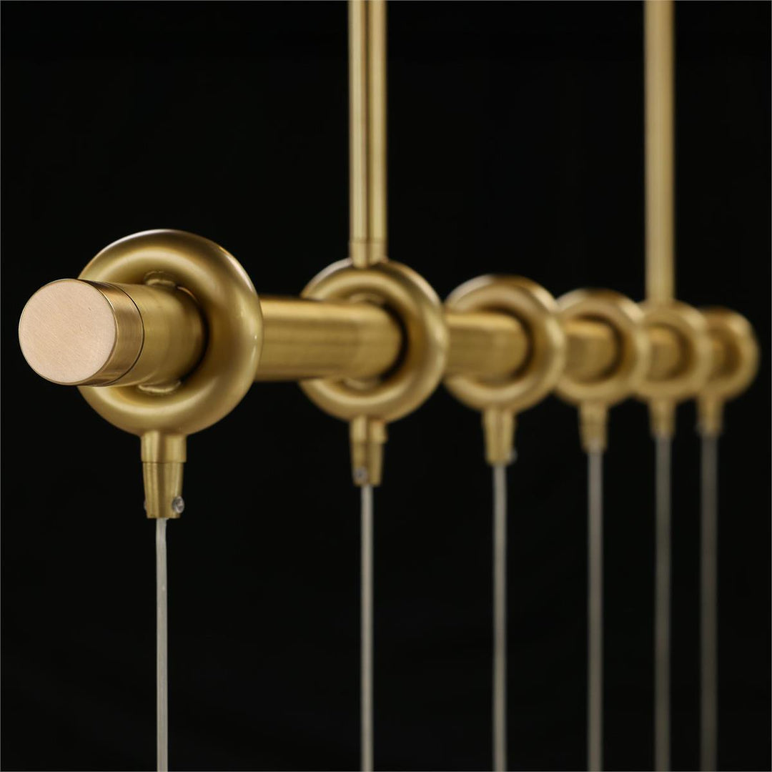 Chandeliers Mirelle Six-Light Horizontal Chandelier