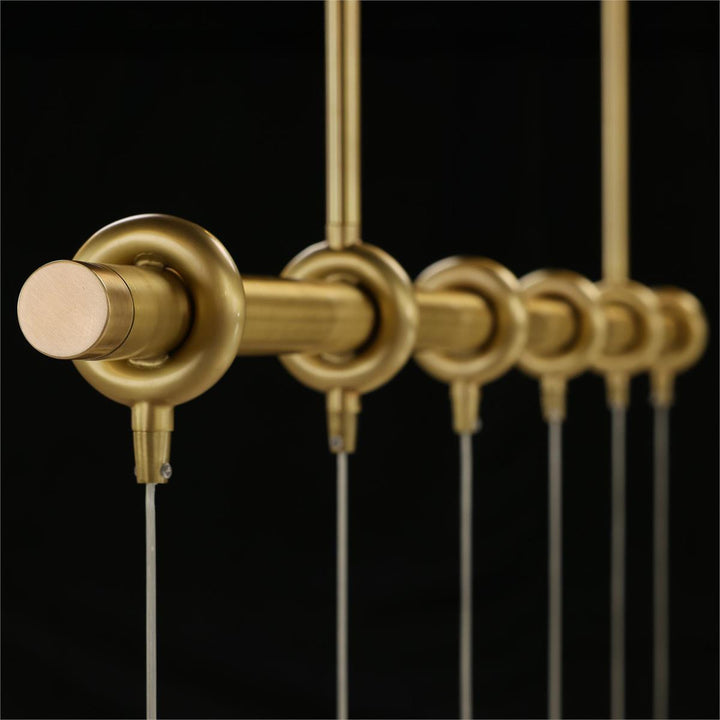 Chandeliers Mirelle Six-Light Horizontal Chandelier