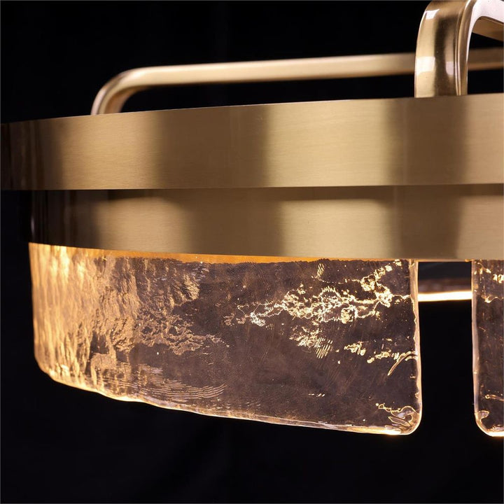 Chandeliers Sequoia Chandelier with Fan, Brass