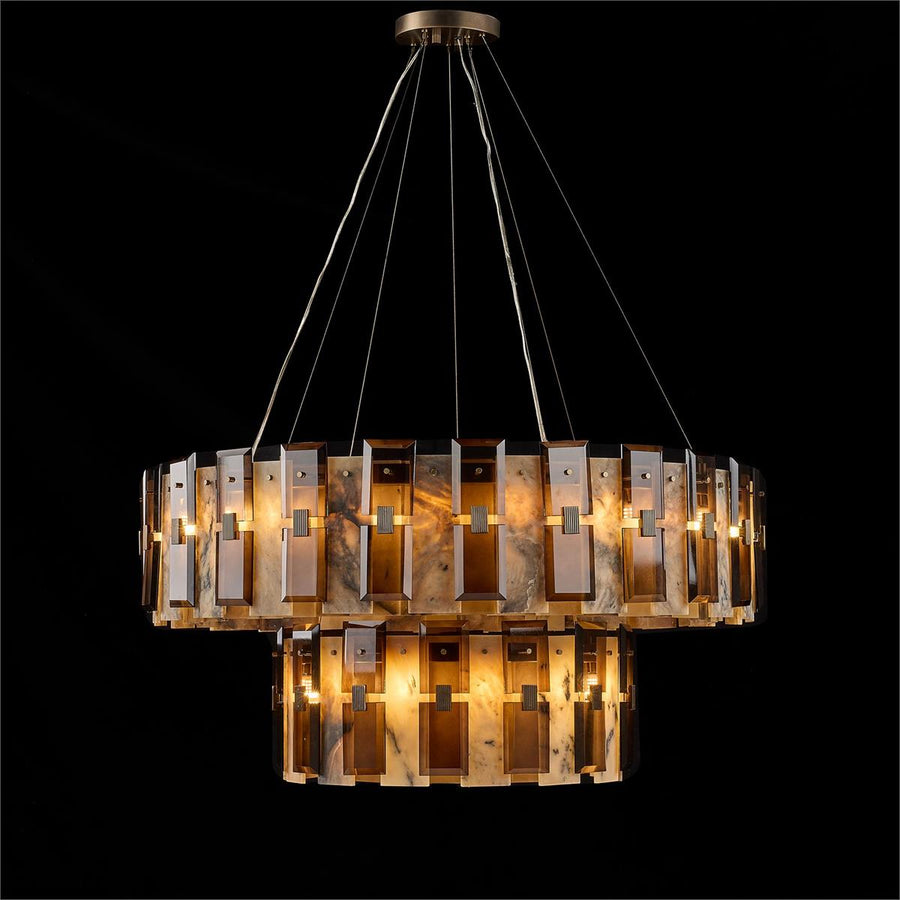 Chandeliers Tamboril Thirty-Eight-Light Two-Tier Chandelier