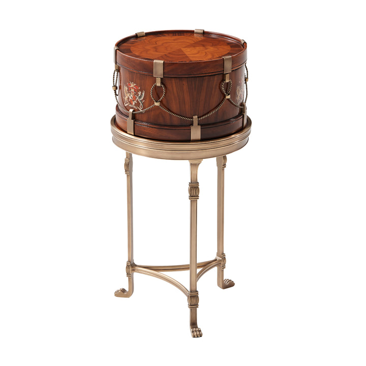 Beats in Time Side Table with Removable Drum Box