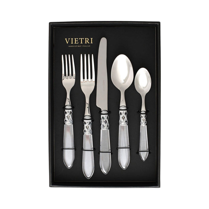 Aladdin Five-Piece Place Setting - Set of 4 - Clear / Brilliant