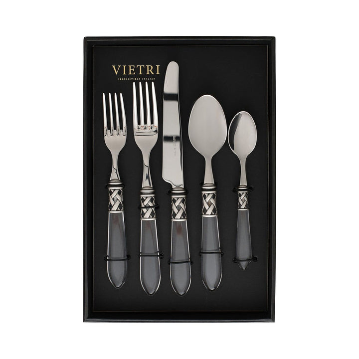 Aladdin Five-Piece Place Setting - Set of 4 - Clear / Antique