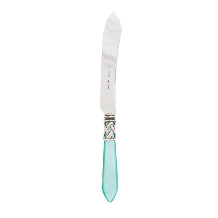 Aladdin Cake Knife - Aqua / Antique