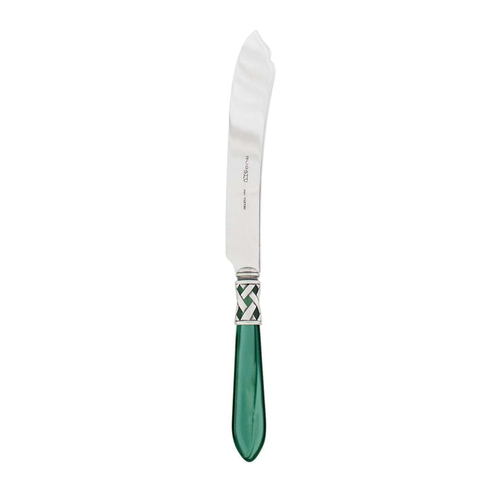 Aladdin Cake Knife - Green / Antique