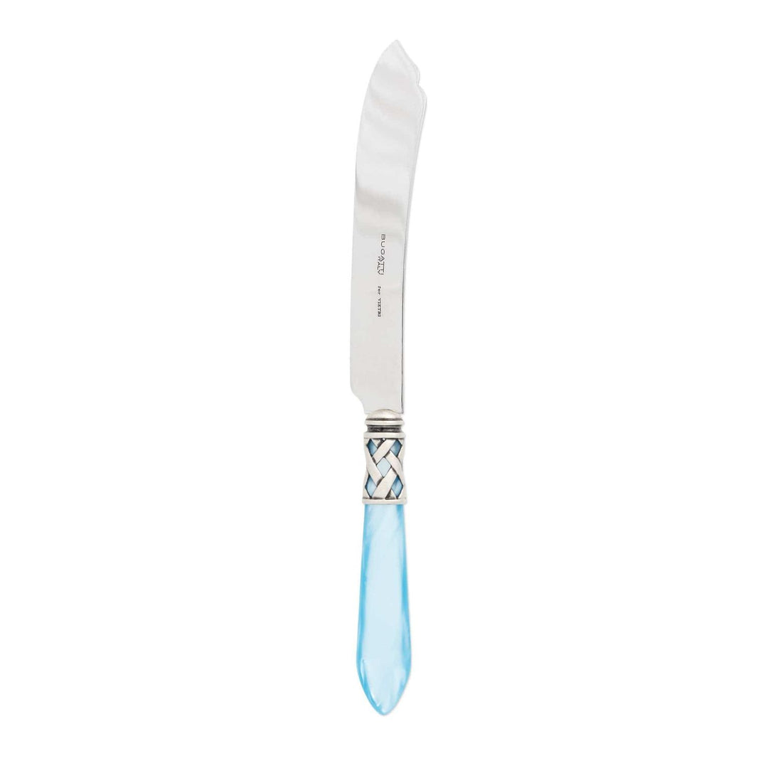 Aladdin Cake Knife - Light Blue / Antique